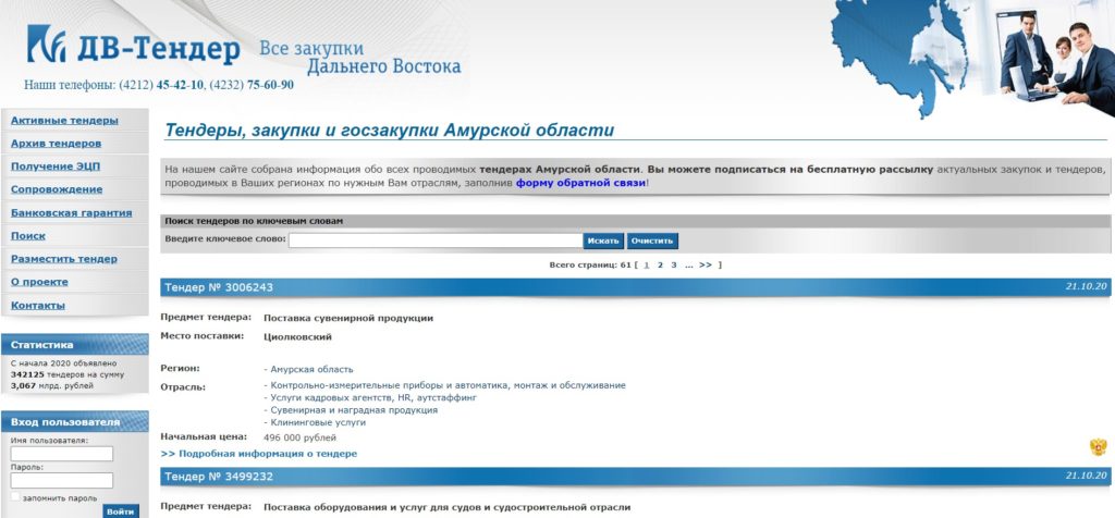 Где найти закупки Амурской области